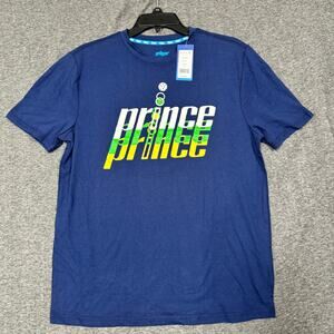 Prince‎ Pickle Ball Mens T-Shirt Size Small Blue Short Sleeve Crew Neck New